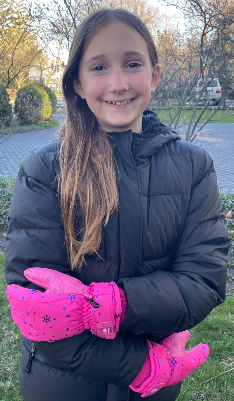 N'Ice Caps Kids Waterproof Winter Thinsulate Warm Gloves (Black, 10-12 Years) - Image 2